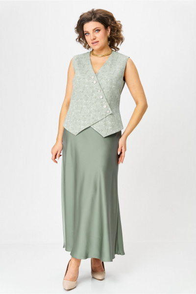 Жилет, юбка Bonna Image 961/3 зеленый - фото 4