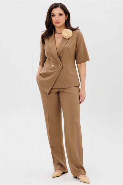 Брюки, жакет Mislana 1189 карамель - фото 1