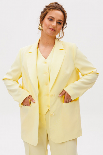 Брюки, жакет, жилет Mubliz 273 желтый - фото 9