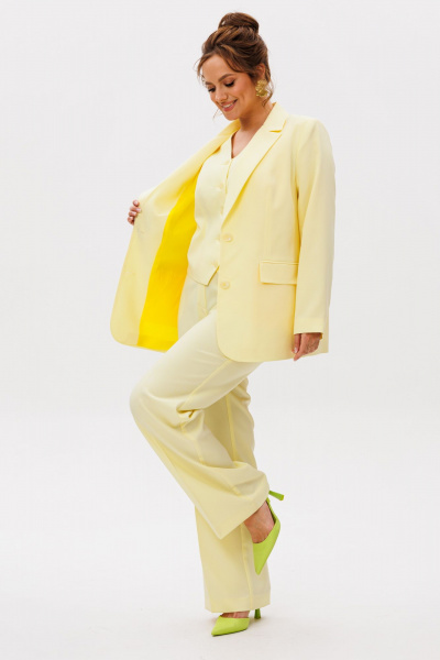 Брюки, жакет, жилет Mubliz 273 желтый - фото 8