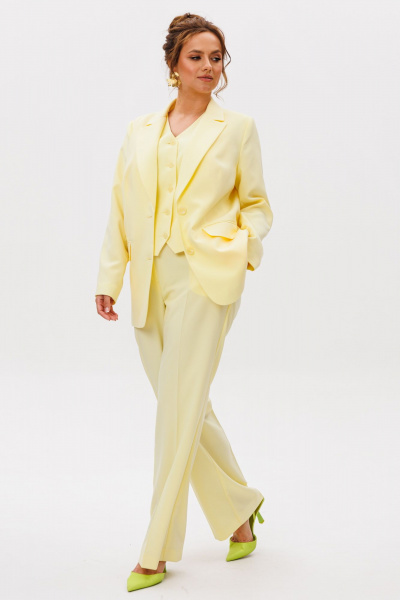Брюки, жакет, жилет Mubliz 273 желтый - фото 7