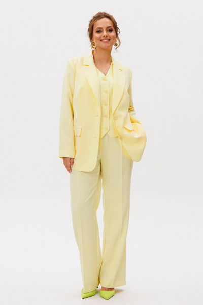 Брюки, жакет, жилет Mubliz 273 желтый - фото 6