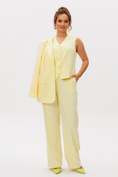 Брюки, жакет, жилет Mubliz 273 желтый - фото 3