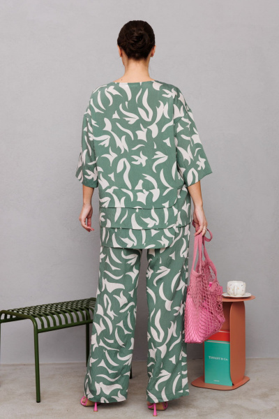 Блуза, брюки Mubliz 245 зеленый - фото 3