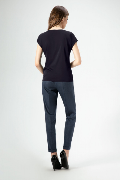 Блуза Панда ПА-50040w синий - фото 2