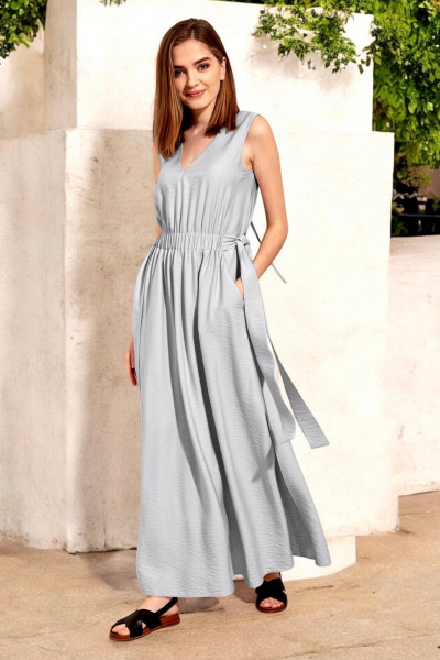 Платье Nova Line 50408 светло-серый - фото 1