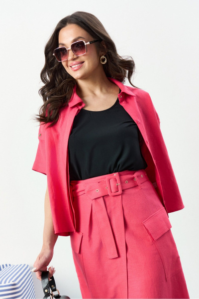 Блуза, юбка Lissana 4916 малиновый - фото 6