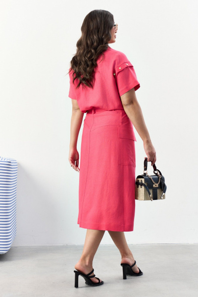 Блуза, юбка Lissana 4916 малиновый - фото 2