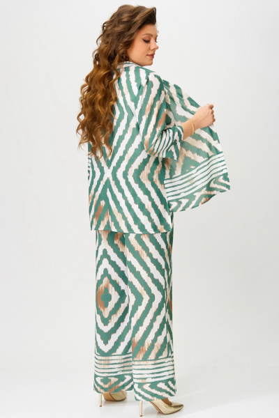 Блуза, брюки, топ Fita 1562 изумрудный - фото 10