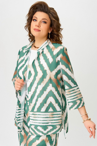 Блуза, брюки, топ Fita 1562 изумрудный - фото 7