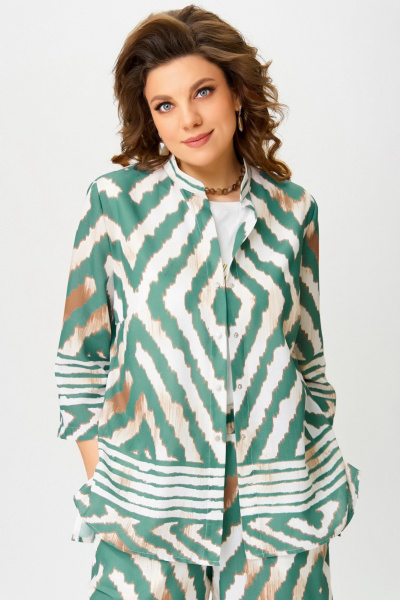 Блуза, брюки, топ Fita 1562 изумрудный - фото 6