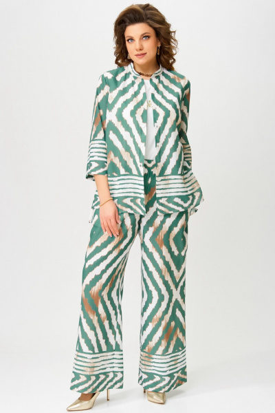 Блуза, брюки, топ Fita 1562 изумрудный - фото 3