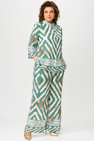 Блуза, брюки, топ Fita 1562 изумрудный - фото 2