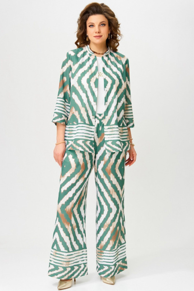 Блуза, брюки, топ Fita 1562 изумрудный - фото 1