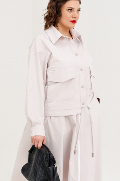 Куртка, юбка Almirastyle 364 серый - фото 8