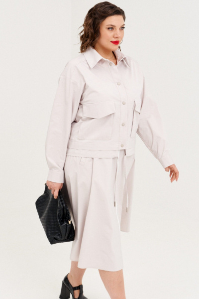 Куртка, юбка Almirastyle 364 серый - фото 7