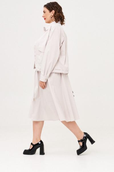 Куртка, юбка Almirastyle 364 серый - фото 6