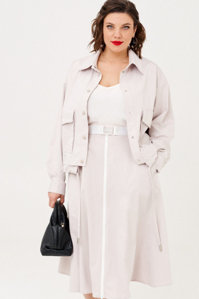 Куртка, юбка Almirastyle 364 серый - фото 2