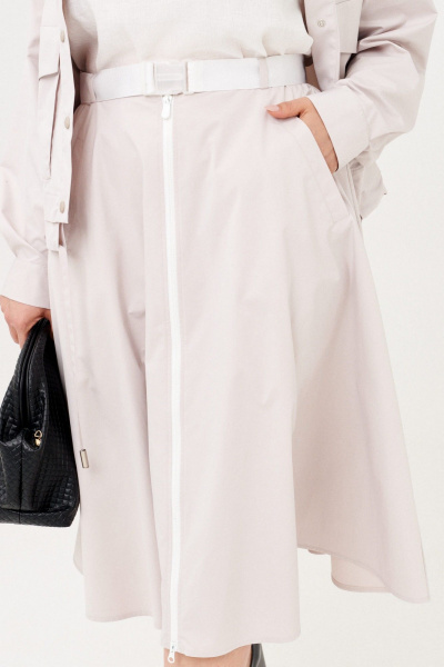 Куртка, юбка Almirastyle 364 серый - фото 10