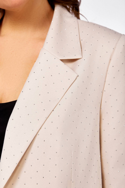 Брюки, жакет Ольга Стиль С-903 молочный - фото 3