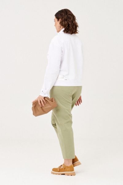 Брюки, куртка Almirastyle 334 хакки-белый - фото 7