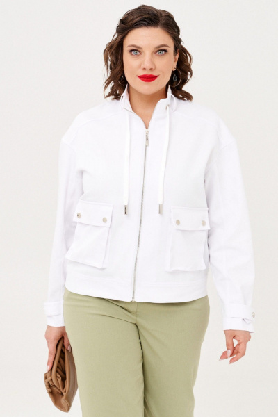 Брюки, куртка Almirastyle 334 хакки-белый - фото 2