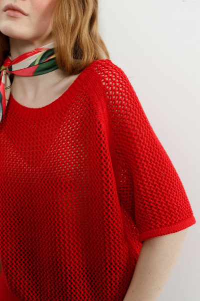 Джемпер Romgil РВ0210-ХЛ4 красный - фото 6