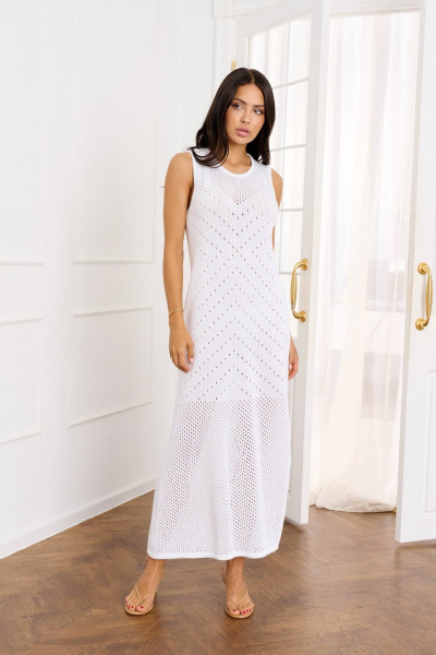 Платье Romgil РВ0216-ХЛ4 белый - фото 2