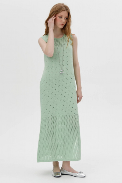Платье Romgil РВ0216-ХЛ4 зеленая мята - фото 7