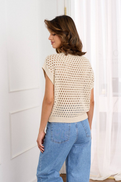 Жилет Romgil РВ0224-ЛЕ4 светло-бежевый - фото 6