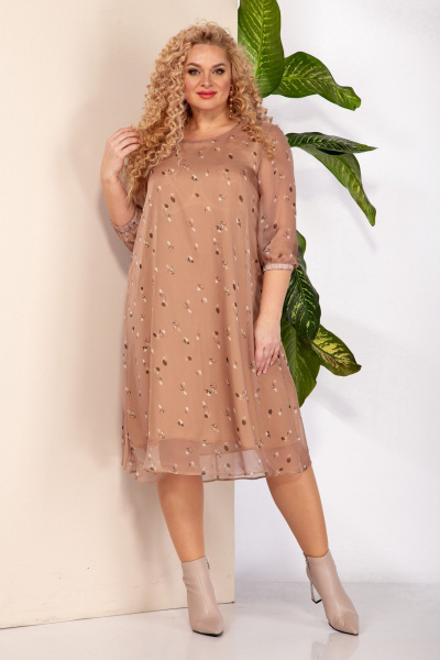 Платье Anastasia 917.4 капучино - фото 3