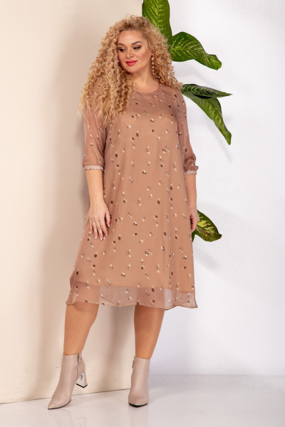 Платье Anastasia 917.4 капучино - фото 2
