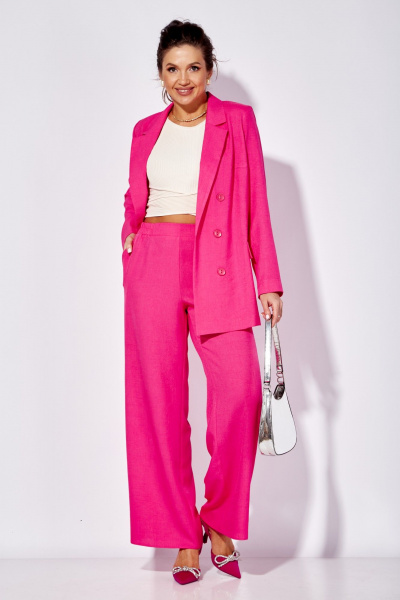 Брюки, жакет Anastasia 1095.1 фуксия - фото 2
