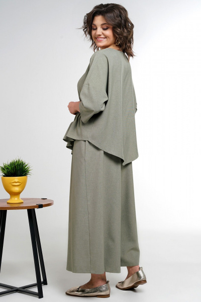 Блуза, кюлоты Alani Collection 2311 олива - фото 4