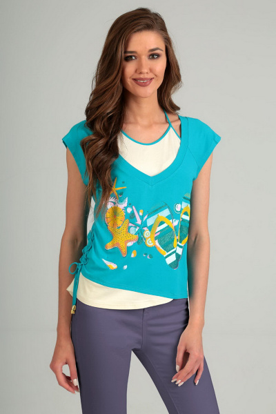 Блуза Таир-Гранд 62150 голубой - фото 1