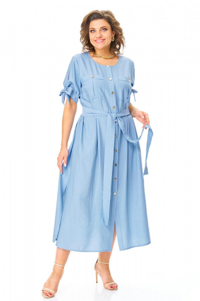 Платье VI ORO VR-1180 небесный - фото 3