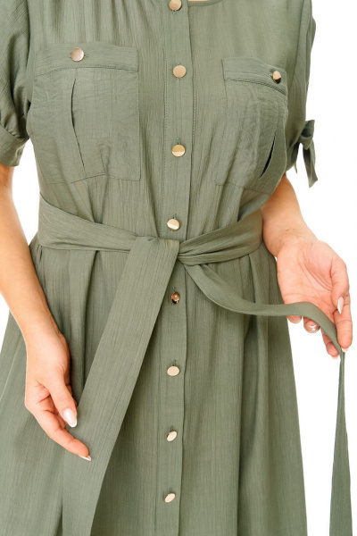 Платье VI ORO VR-1180 оливка - фото 7