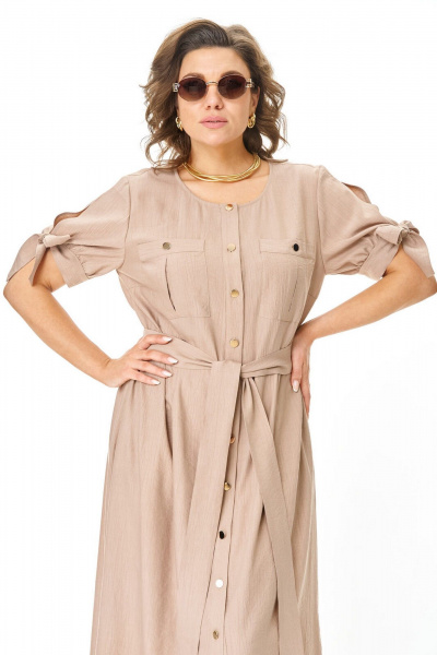 Платье VI ORO VR-1180 песок - фото 5