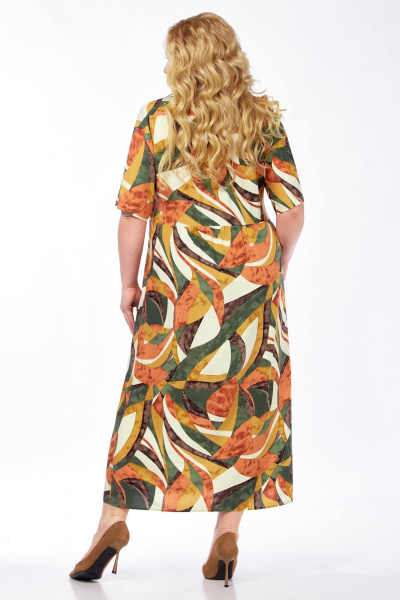Платье Линия Л Б-2074 желто-оранжевый - фото 3