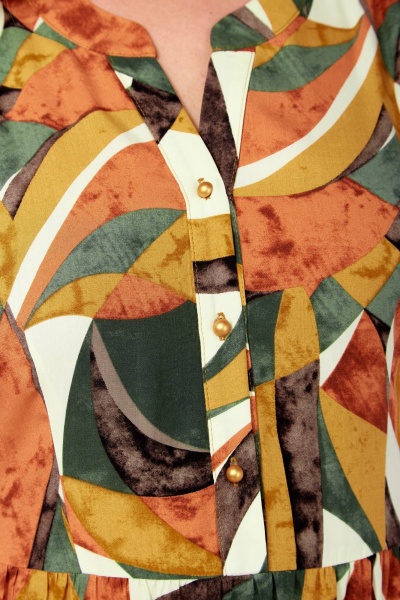 Платье Линия Л Б-2074 желто-оранжевый - фото 2