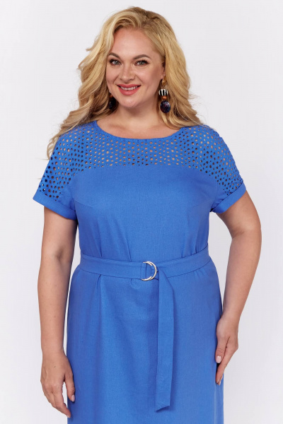 Платье Линия Л Б-2031 голубой - фото 3