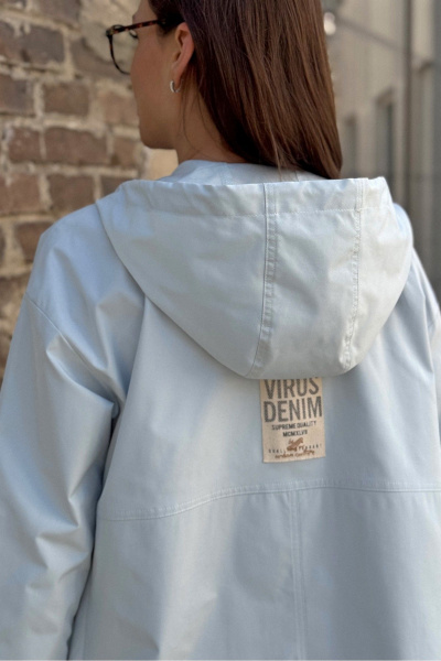 Куртка PRATA wear S032 голубой - фото 8