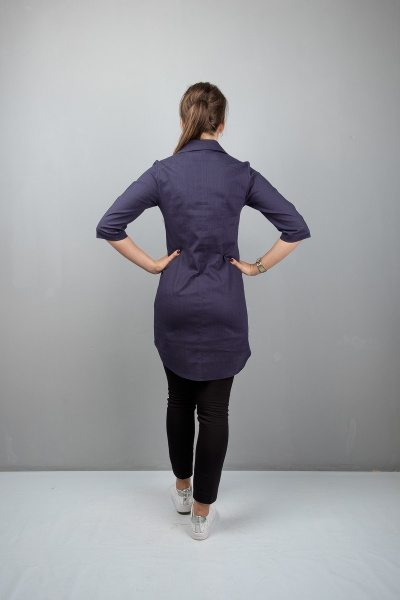 Туника А-силуэта с декоративной шнуровкой на планке Mita ЖМ951 - фото 3