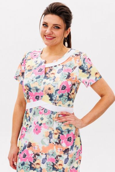 Платье Anelli 1554 цветочная_симфония - фото 3