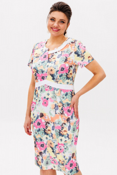 Платье Anelli 1554 цветочная_симфония - фото 1