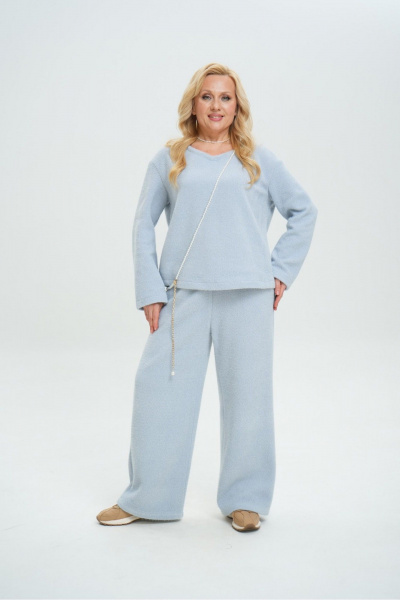 Брюки Colibri А_117 голубой - фото 4