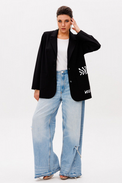 Жакет Anelli 1524 урбан_зебра - фото 2