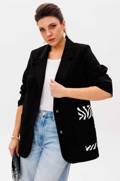 Жакет Anelli 1524 урбан_зебра - фото 1