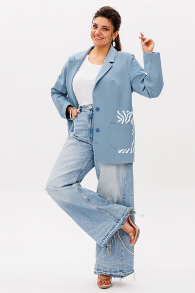 Жакет Anelli 1524 тендер_зебра - фото 6