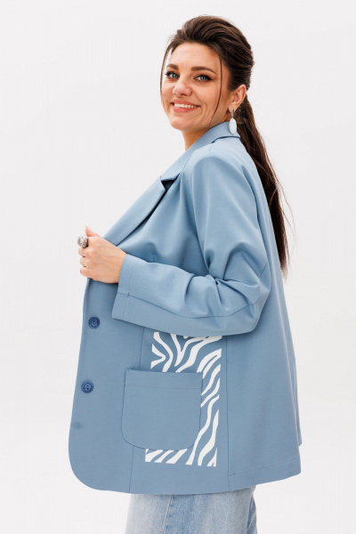 Жакет Anelli 1524 тендер_зебра - фото 3